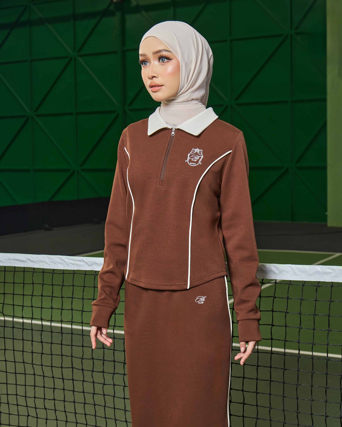 LIORA HALF-ZIP SKIRT (COCO)