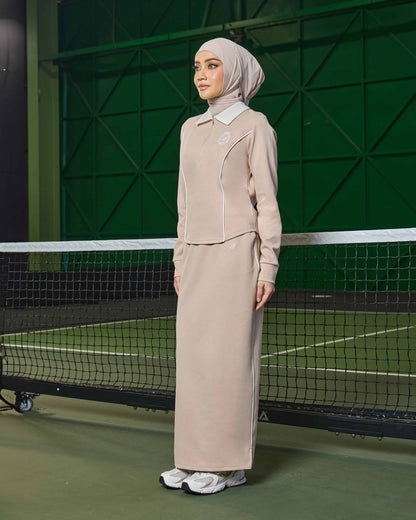 MINOR DEFECT LIORA HALF-ZIP SKIRT (NUDE)