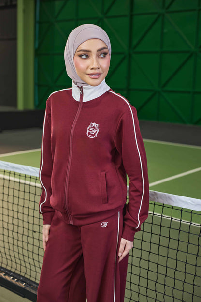 AVERY ZIPPER JUMPER (BURGUNDY)