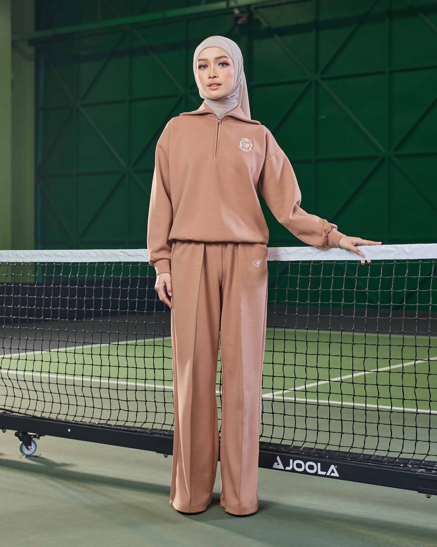 VALERY HALF-ZIP JUMPER (BROWN)
