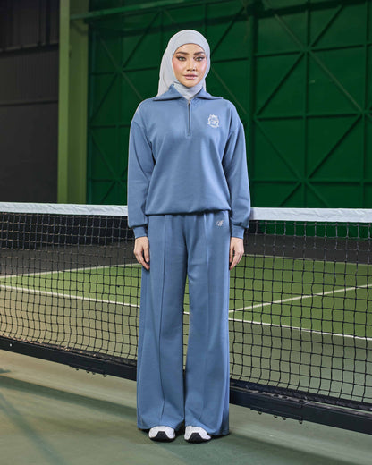 VALERY HALF-ZIP JUMPER (DENIM BLUE)