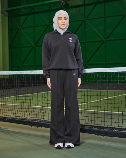 VALERY HALF-ZIP JUMPER (BLACK)