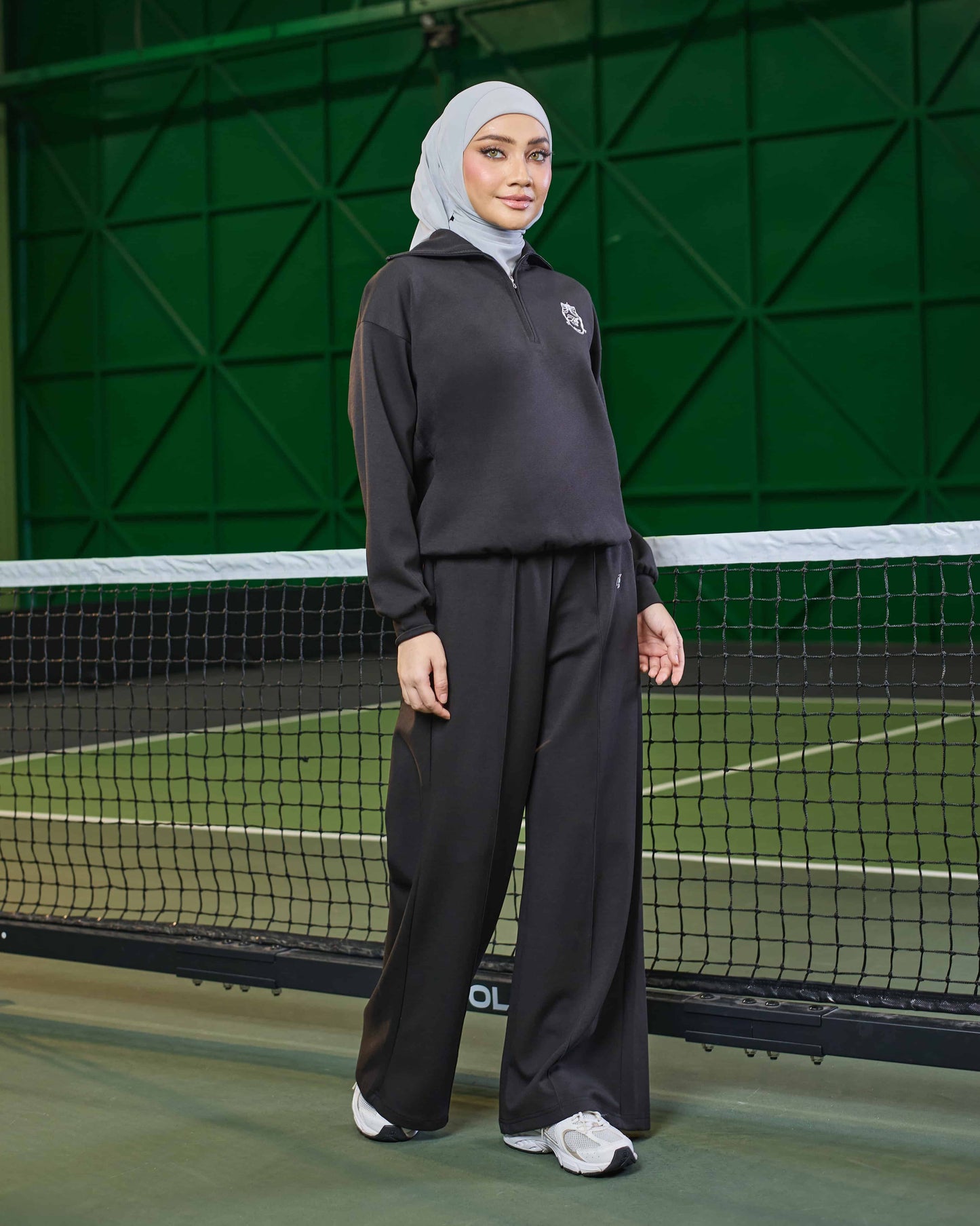 VALERY HALF-ZIP JUMPER (BLACK)