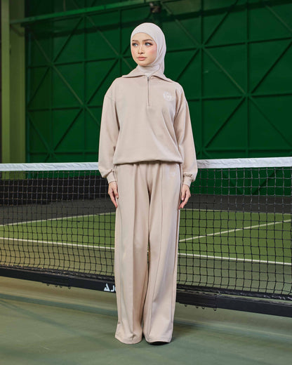 VALERY HALF-ZIP JUMPER (NUDE)