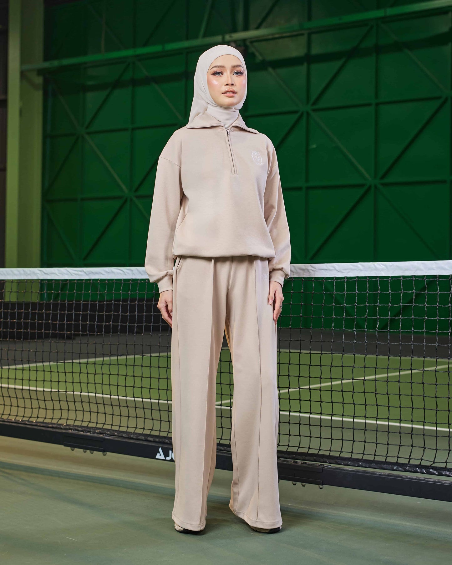 VALERY HALF-ZIP JUMPER (NUDE)