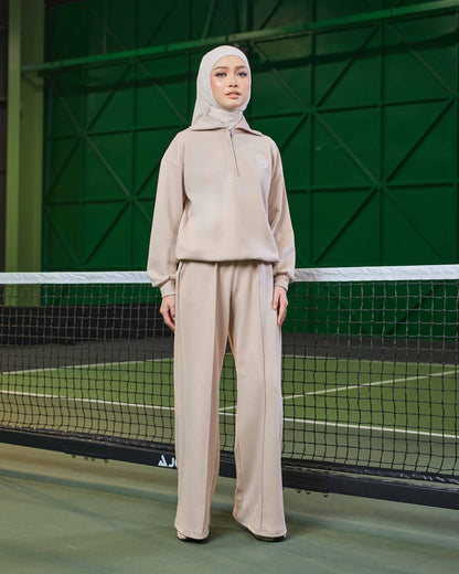 VALERY HALF-ZIP JUMPER (NUDE)
