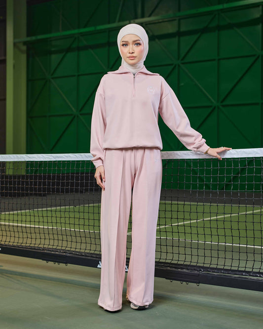 MINOR DEFECT VALERY HALF-ZIP JUMPER (PINK)