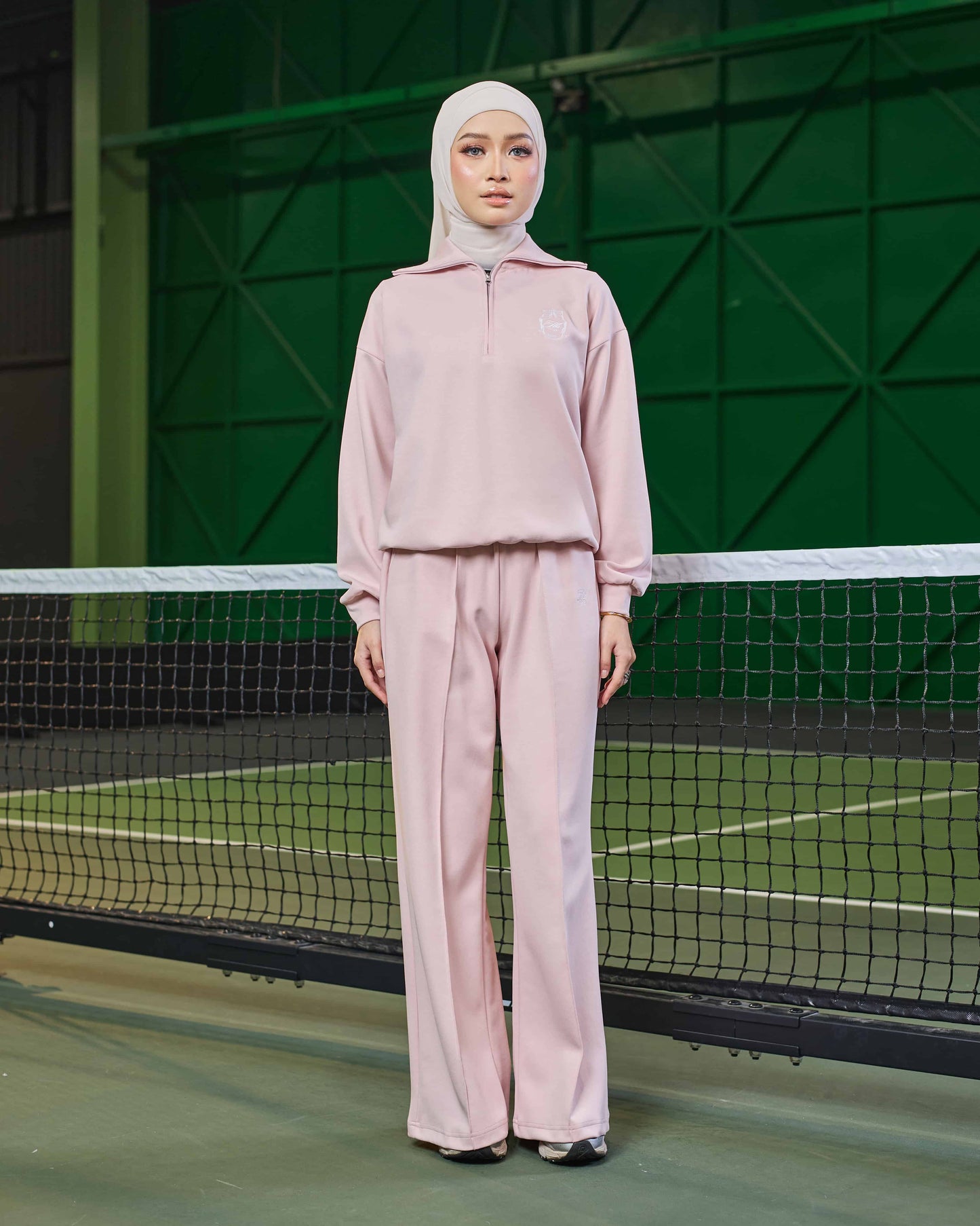 VALERY HALF-ZIP JUMPER (PINK)
