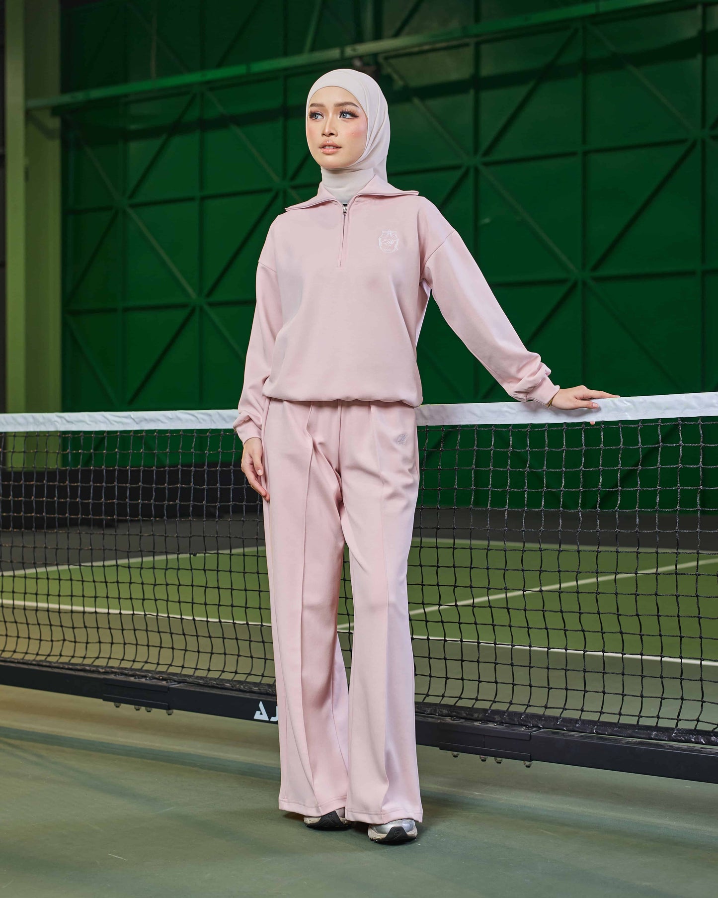 VALERY HALF-ZIP JUMPER (PINK)