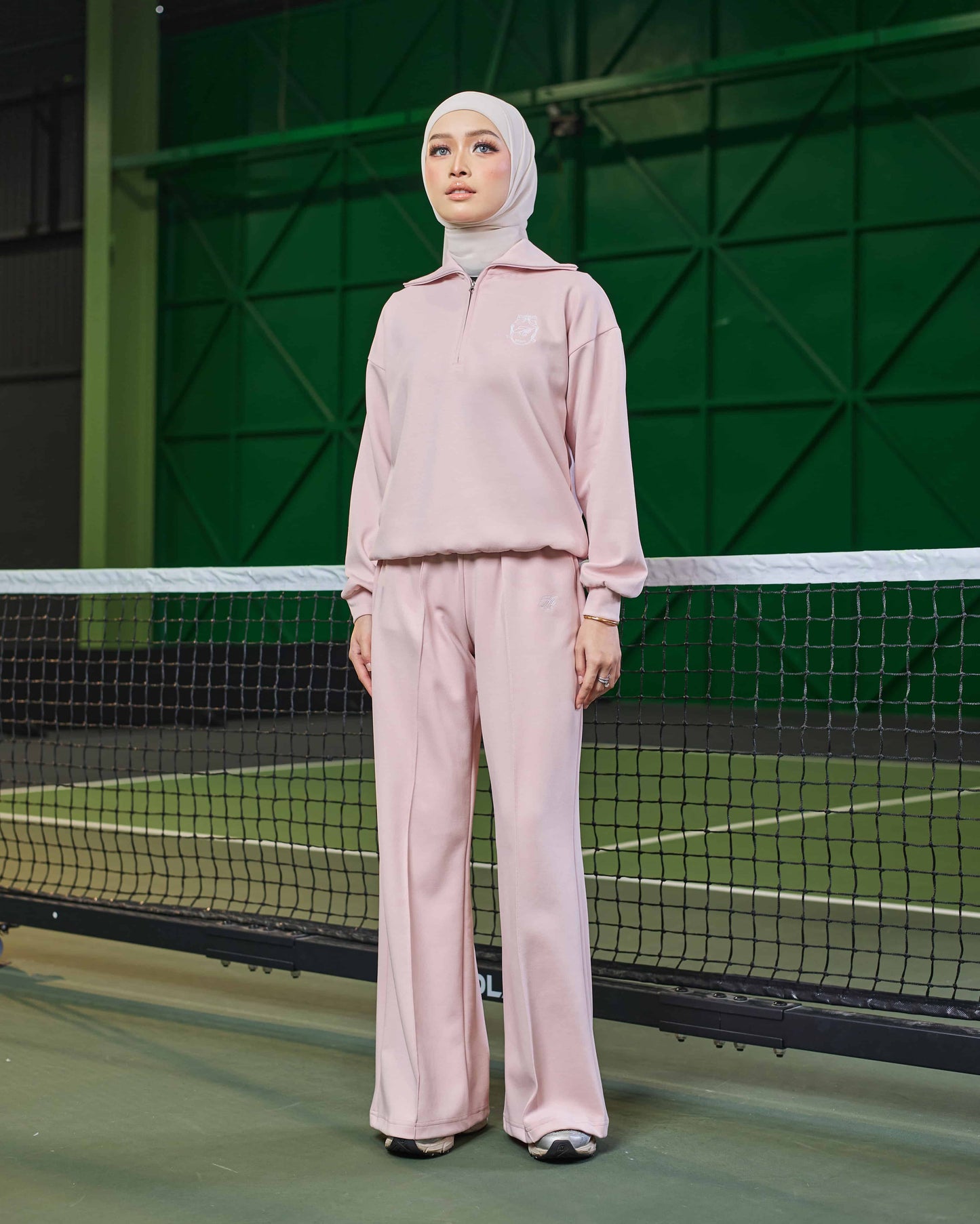 VALERY HALF-ZIP JUMPER (PINK)