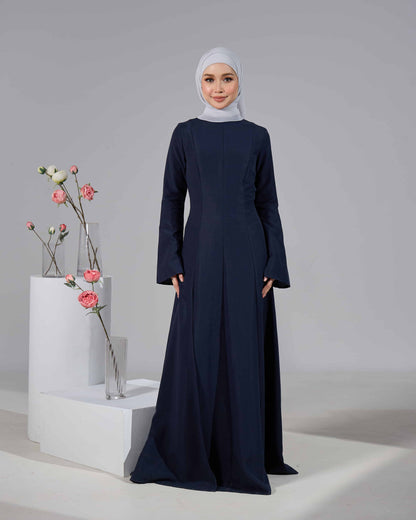 VELORA DRESS (NAVY BLUE)