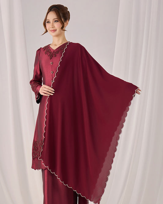 IRINA SELENDANG (BURGUNDY)