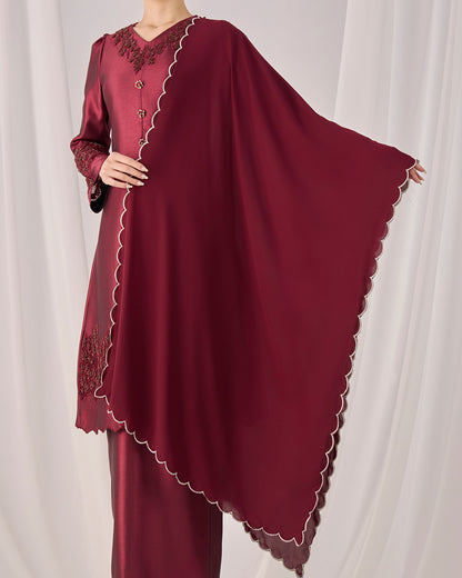 IRINA SELENDANG (BURGUNDY)