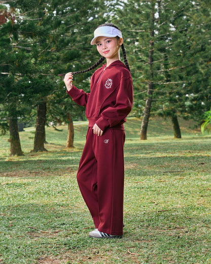 AERA KIDS HOODIES (BURGUNDY)