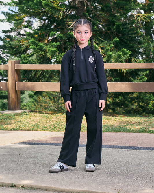 AERA KIDS HOODIES (BLACK)