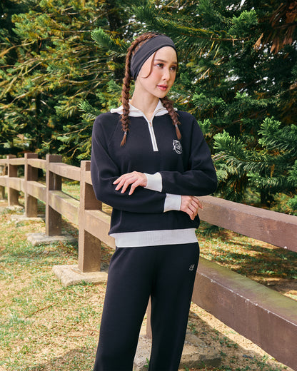 KYRA HALF-ZIP JUMPER (BLACK)