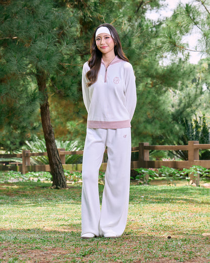 MINOR DEFECT KYRA HALF-ZIP JUMPER (OFF WHITE)