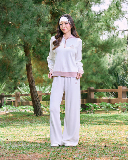 MINOR DEFECT KYRA HALF-ZIP JUMPER (OFF WHITE)