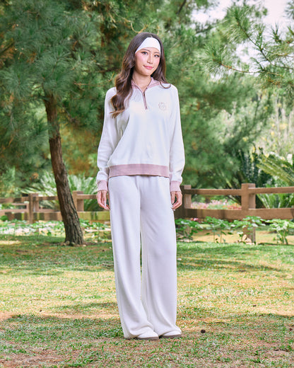 MINOR DEFECT KYRA HALF-ZIP JUMPER (OFF WHITE)