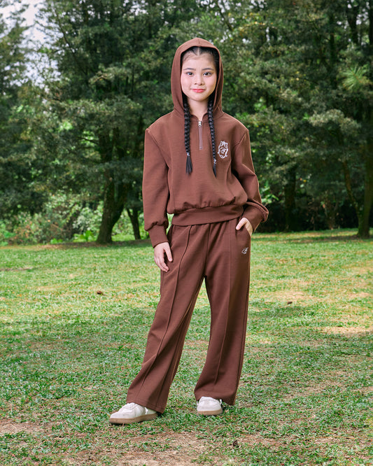 AERA KIDS HOODIES (RICH BROWN)