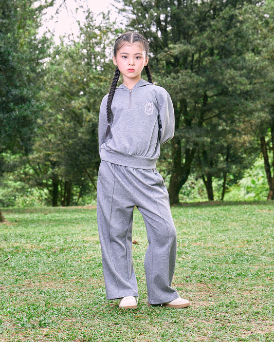AERA KIDS HOODIES (GREY)