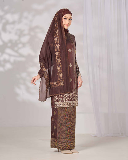 MINOR DEFECT DAHLIA KURUNG (BROWN)
