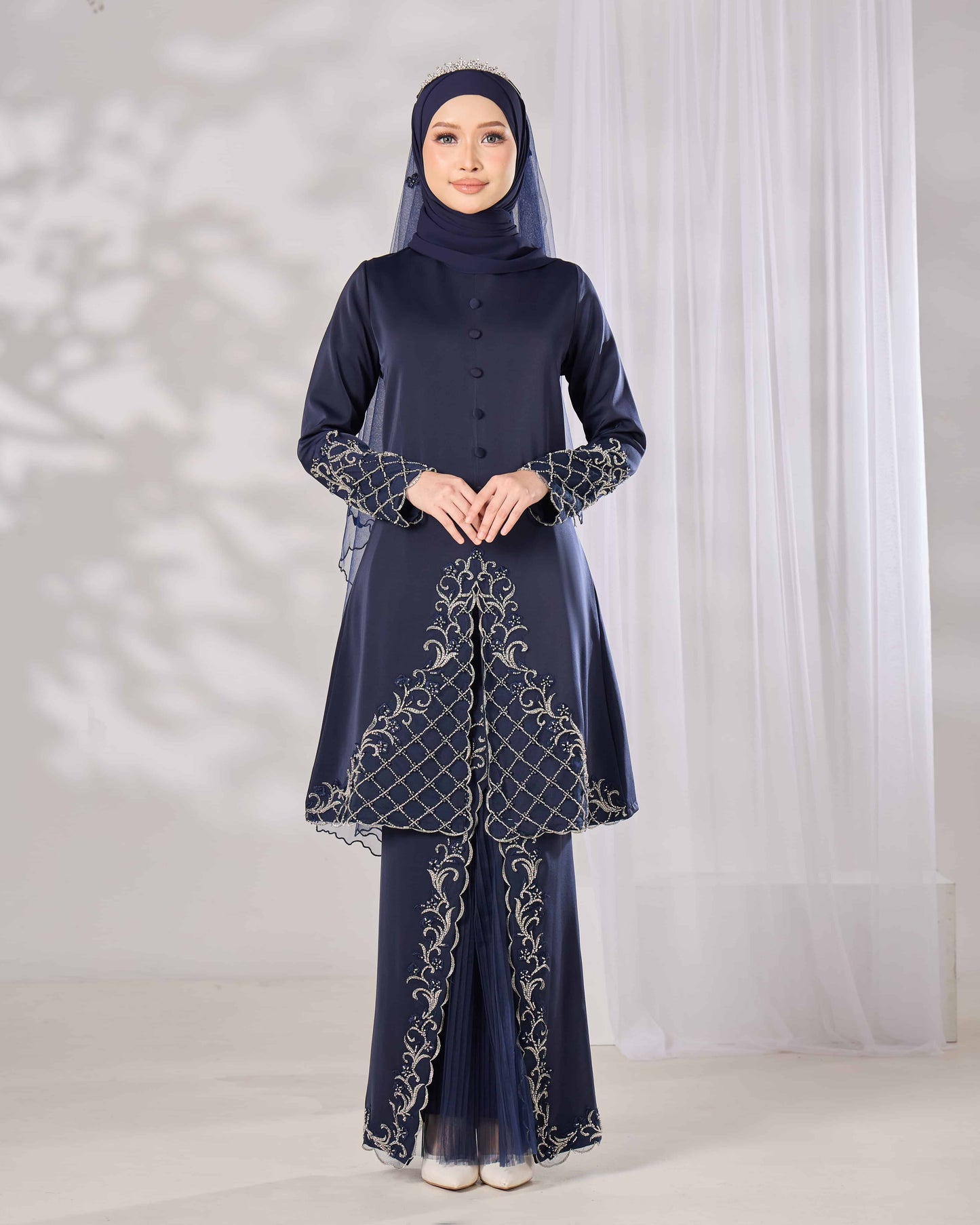 MINOR DEFECT CEMPAKA KURUNG (NAVY BLUE)