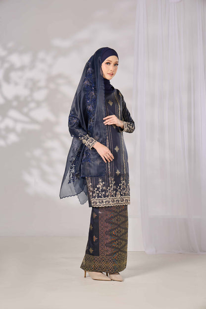 DAHLIA KURUNG (NAVY BLUE)
