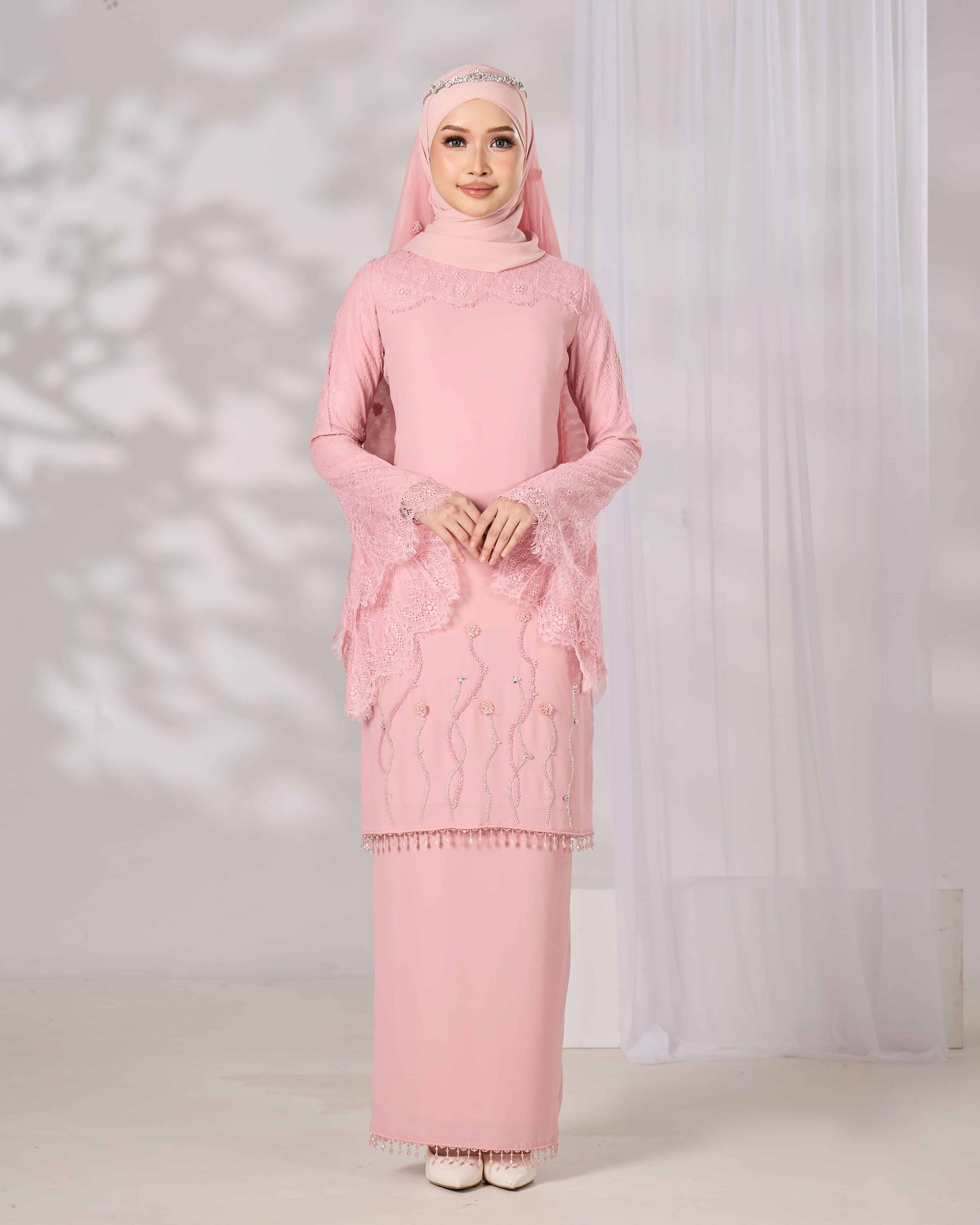 MINOR DEFECT HELIANA KURUNG (DUSTY PINK)