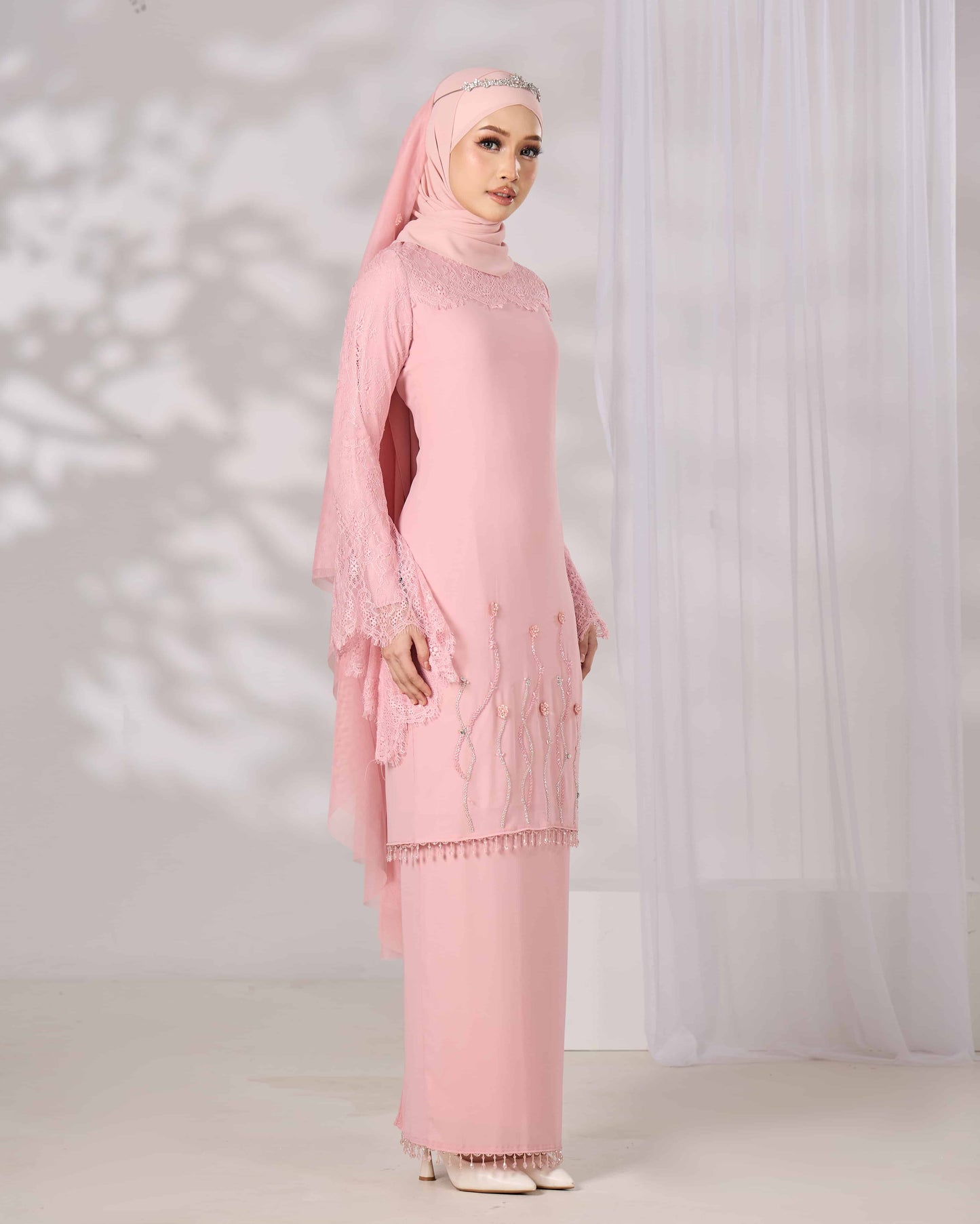 MINOR DEFECT HELIANA KURUNG (DUSTY PINK)