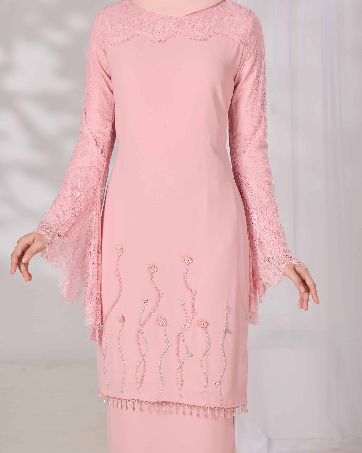 MINOR DEFECT HELIANA KURUNG (DUSTY PINK)