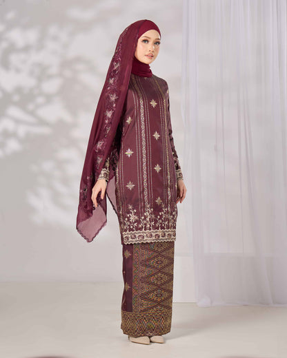 DAHLIA KURUNG (BURGUNDY)