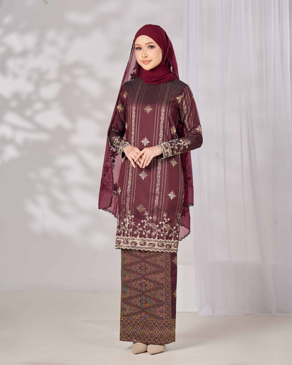 DAHLIA KURUNG (BURGUNDY)