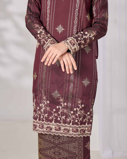DAHLIA KURUNG (BURGUNDY)