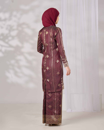 DAHLIA KURUNG (BURGUNDY)