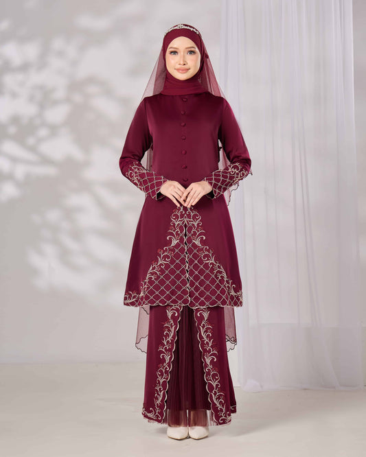 CEMPAKA KURUNG (BURGUNDY)