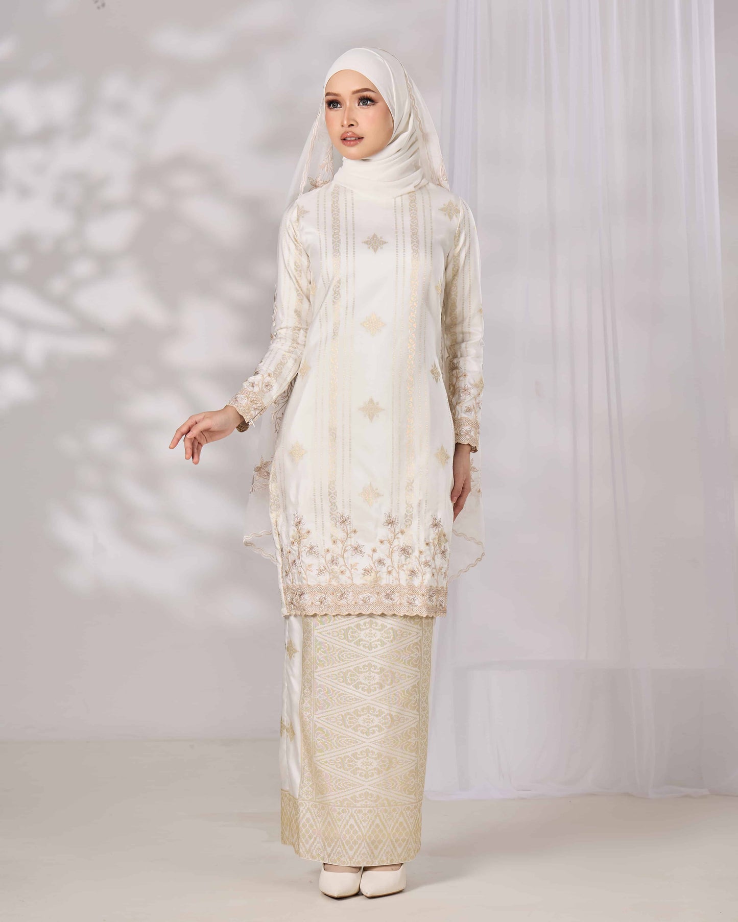 MINOR DEFECT DAHLIA KURUNG (OFF WHITE)
