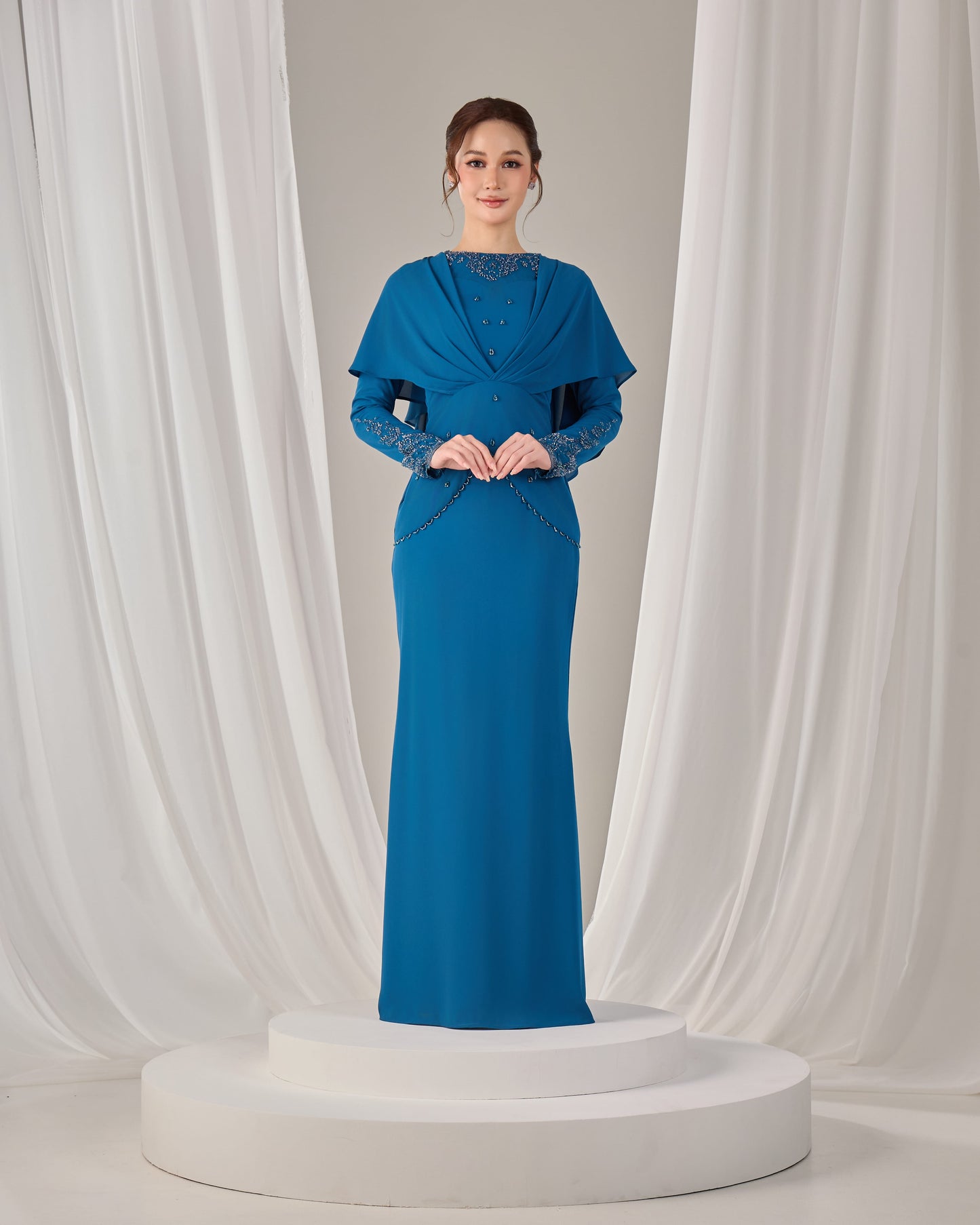 NAHLIA KURUNG (TEAL BLUE)