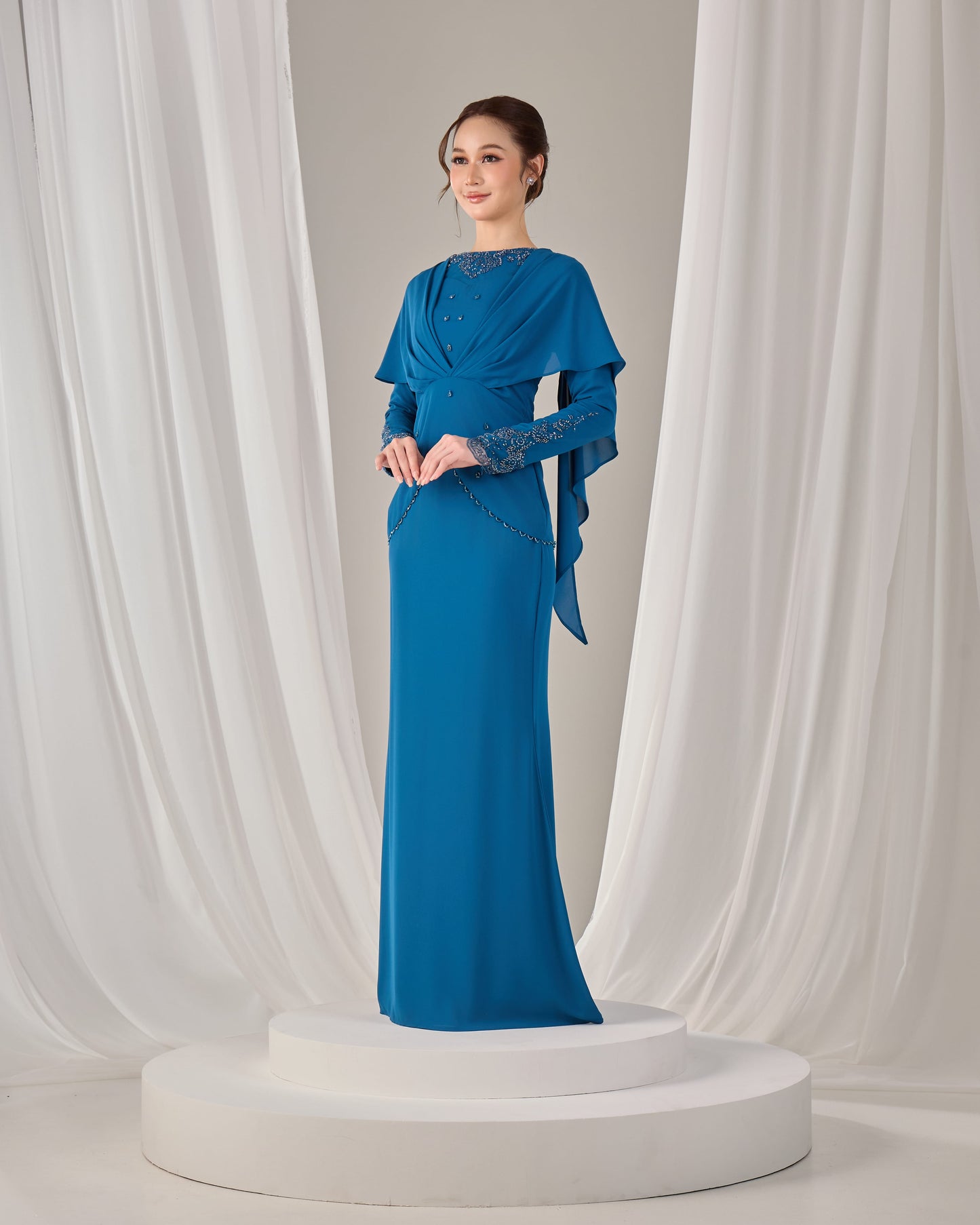 NAHLIA KURUNG (TEAL BLUE)