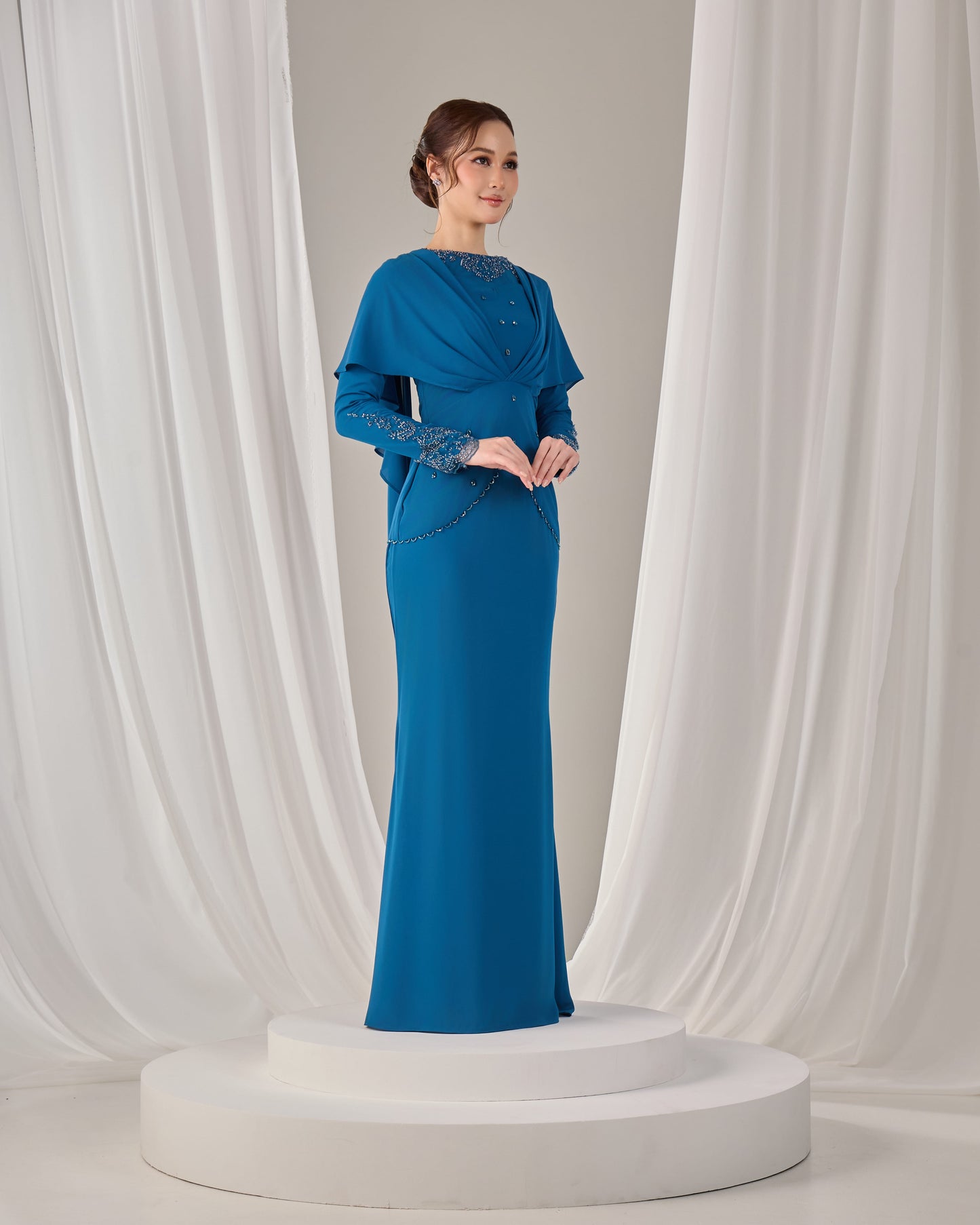 NAHLIA KURUNG (TEAL BLUE)