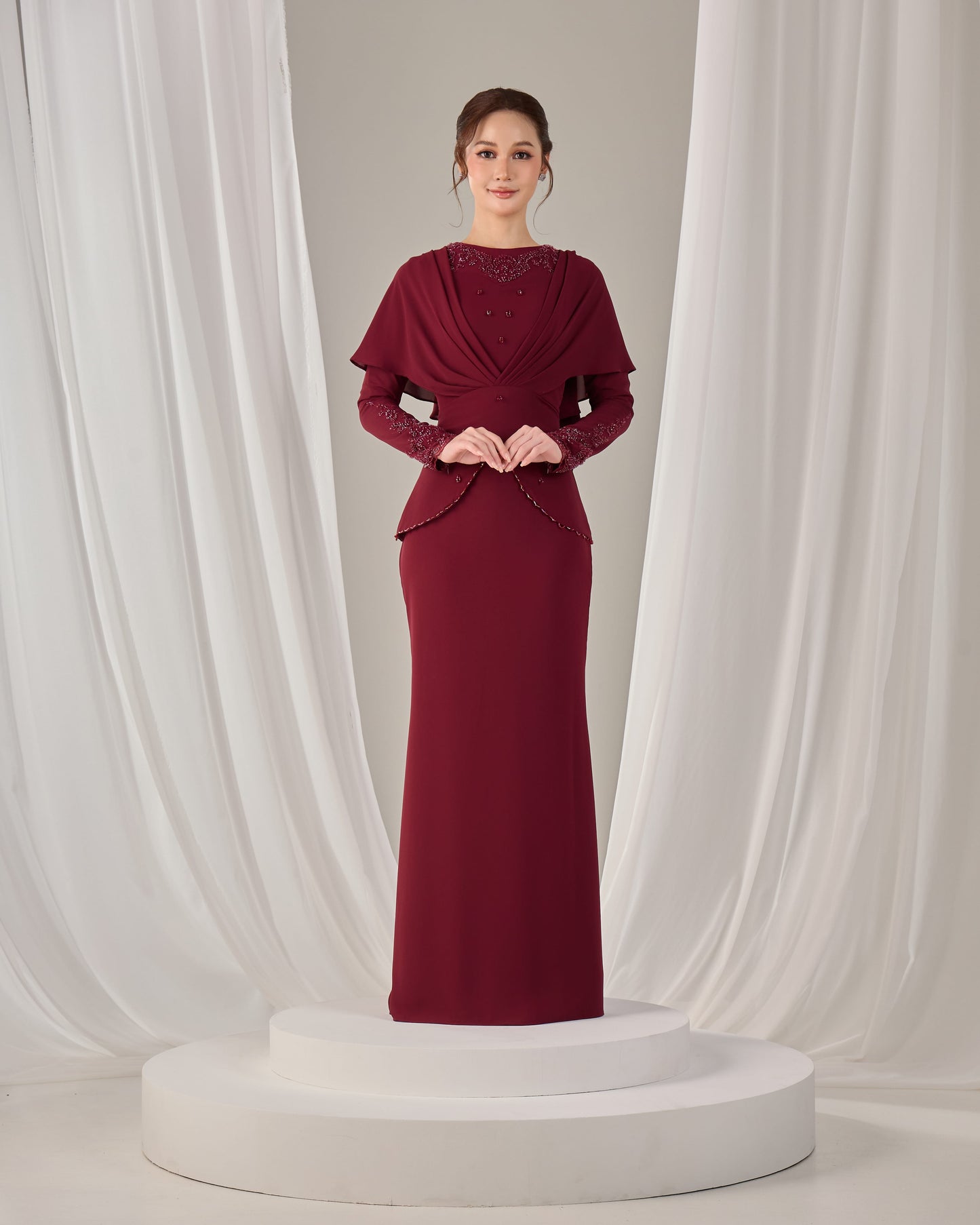 NAHLIA KURUNG (BURGUNDY)