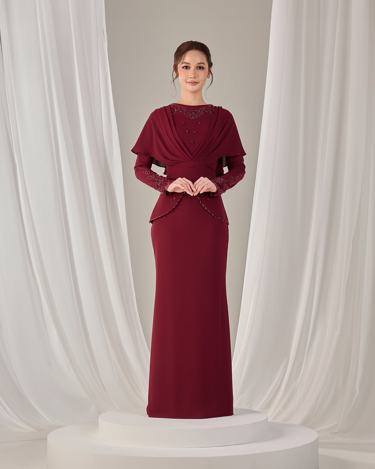 NAHLIA KURUNG (BURGUNDY)