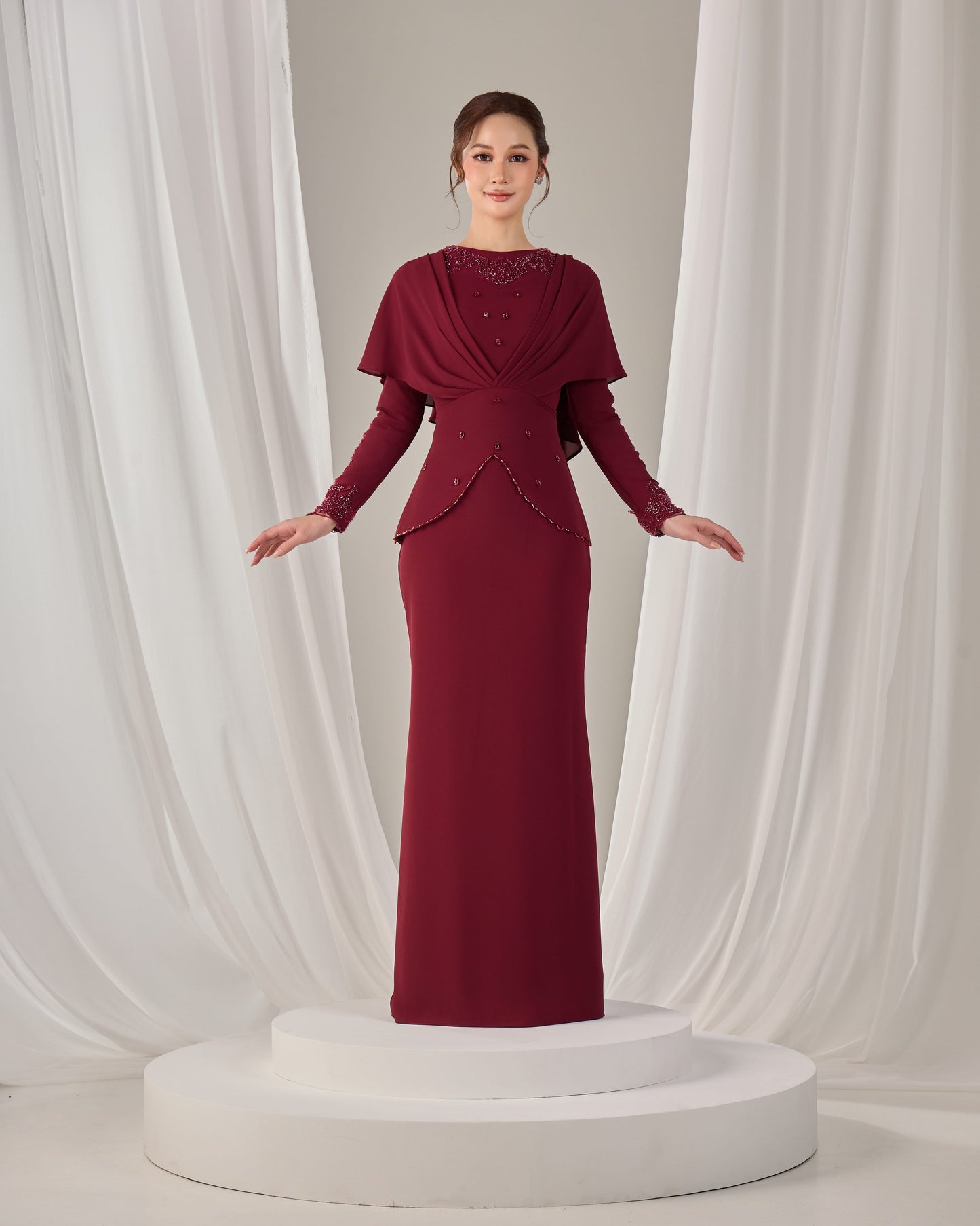 NAHLIA KURUNG (BURGUNDY)