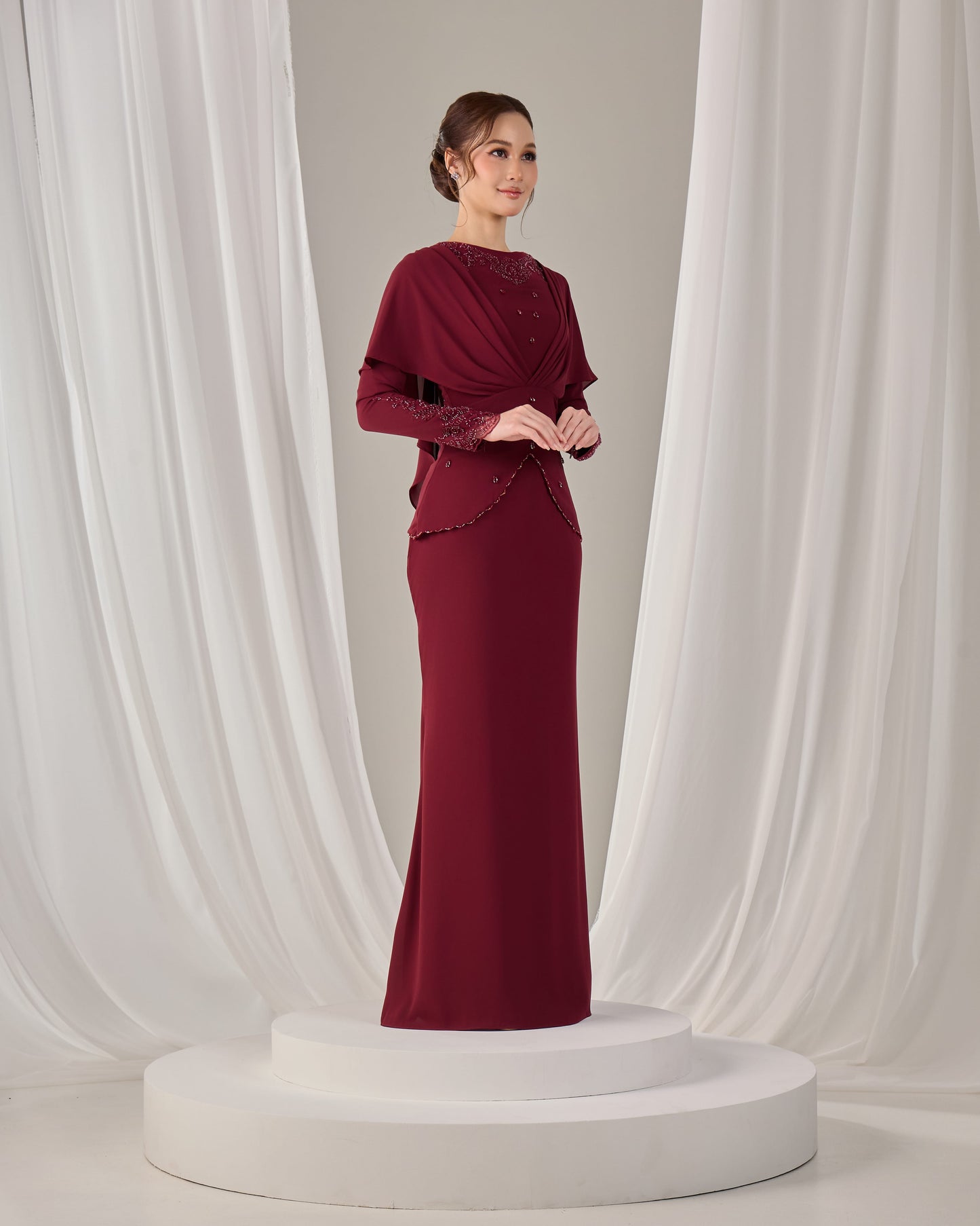 NAHLIA KURUNG (BURGUNDY)