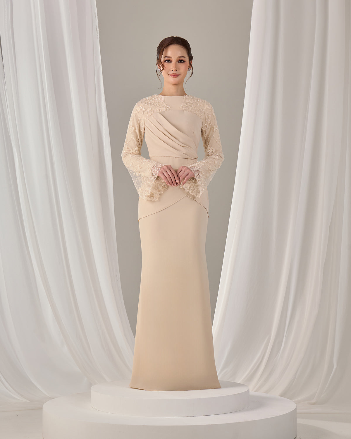 NARISSA DRESS (CHAMPAGNE)