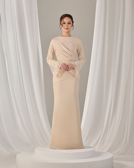 NARISSA DRESS (CHAMPAGNE)