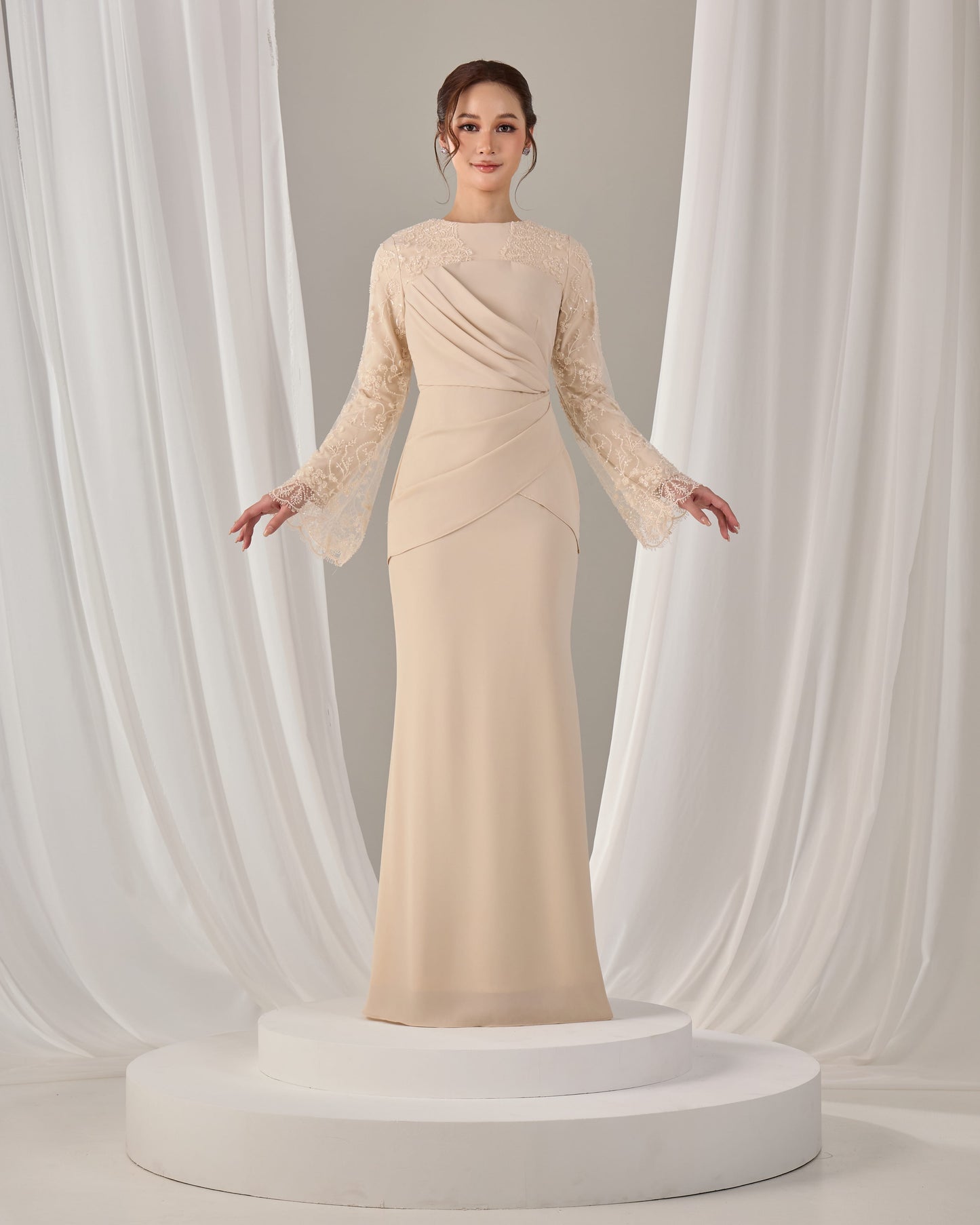 NARISSA DRESS (CHAMPAGNE)