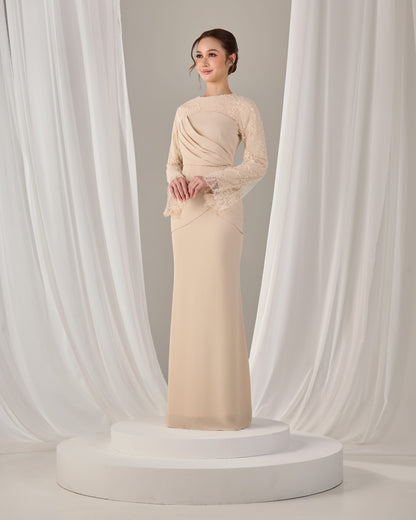 NARISSA DRESS (CHAMPAGNE)