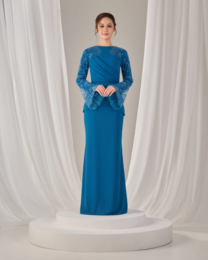 NARISSA DRESS (TEAL BLUE)