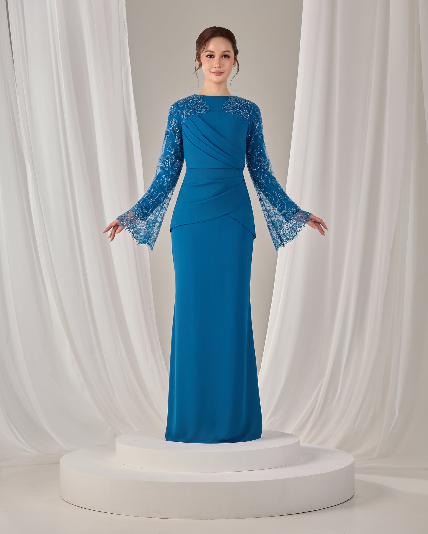 NARISSA DRESS (TEAL BLUE)
